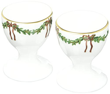 Royal Copenhagen 1017458 Star Fluted/XMAS Eierbecher 2 Stück, Porzellan, mehrfarbig, 6,25cm im Sale